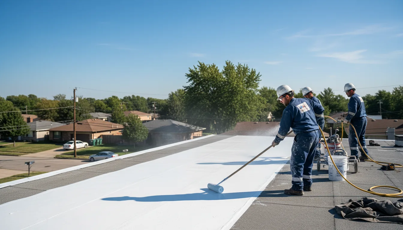 Commercial roof coating in Niles, IL near me